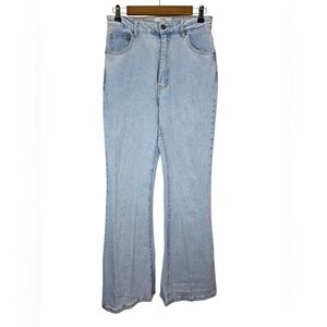 Cotton On Womens Original Flare Light Wash Denim Jeans High Rise Size 6